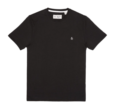 T-Shirt Original Penguin Homme Pin Point Embroidred Logo True Black