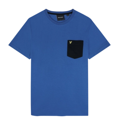 T-Shirt Lyle & Scott Men Contrast Pocket T-Shirt Spring Blue/Jet Black '24