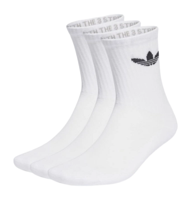 Socks adidas Unisex Trefoil Cushion White (3 pack)