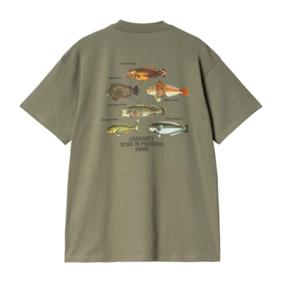 T-Shirt Carhartt WIP Unisex S/S Fish Dollar Green