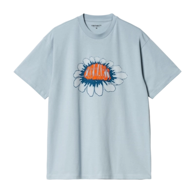 T-shirt Carhartt WIP Unisexe S/S Pixel Flower Frosted Blue