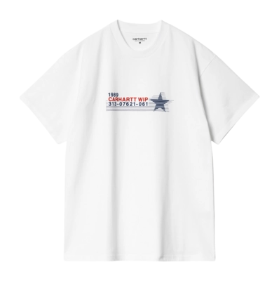 T-shirt Carhartt WIP Unisexe S/S 313 Star White