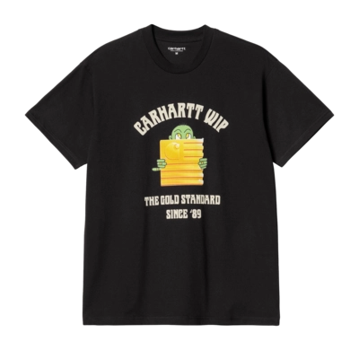 T-Shirt Carhartt WIP Unisexe S/S Gold Standard Black