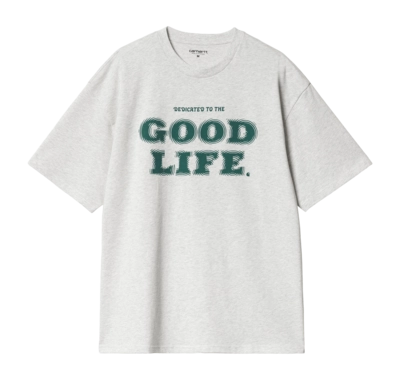 T-Shirt Carhartt WIP Unisexe S/S Mist Ash Heather / Chervil