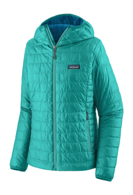 Jacket Patagonia Women's Nano Puff Hoody Jacket Subtidal Blue