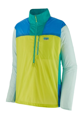 Jumper Patagonia Men's Houdini Stash 1/2 Zip P/O Phosphorus Green