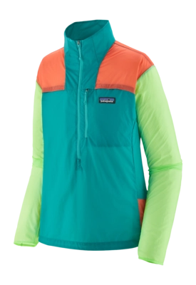 Pullover Patagonia Houdini Stash 1/2 Zip P/O Damen Subtidal Blue