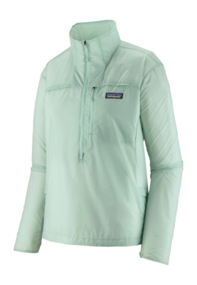 Pullover Patagonia Houdini Stash 1/2 Zip P/O Damen Wispy Green
