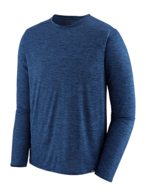 T-Shirt Patagonia Men's L/S Cap Cool Daily Shirt Viking Blue / Navy Blue X/Dye