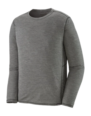 T Shirt Patagonia Men L/S Cap Cool Lightweight Shirt Forge Grey / Feather Grey X/Dye