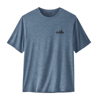 T-Shirt Patagonia Homme Cap Cool Daily Graphic Shirt 73 Skyline: Utility Blue X/Dye