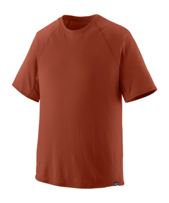 T Shirt Patagonia Men Cap Cool Trail Shirt Mangrove Red