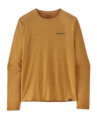 T-Shirt Patagonia Homme L/S Cap Cool Daily Graphic Shirt-Waters Boardshort Logo:Pufferfish Gold X/D