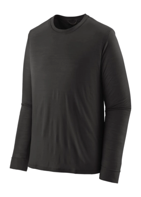 T-Shirt Patagonia Men's L/S Cap Cool Merino Shirt Black