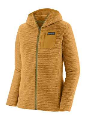 Zip Sweatshirt Patagonia Women R1 Air Full-Zip Hoody Pufferfish Gold
