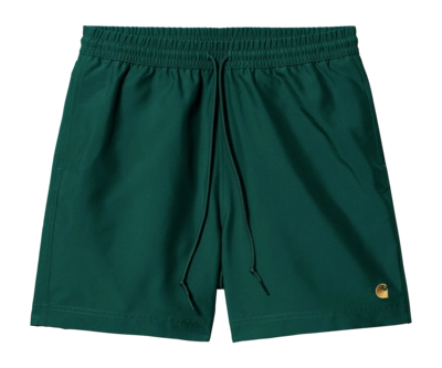 Swim Trunk Carhartt WIP Unisex Chase Chervil / Gold