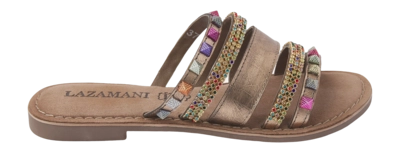 Slipper Lazamani 75.403 Damen Copper Combi