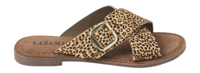 Slipper Lazamani 75.323 Damen Leopard