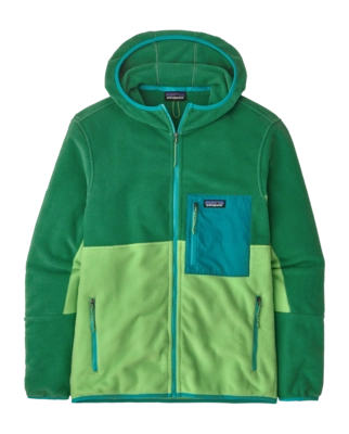 Gilet Patagonia Homme Microdini Hoody Glisten Green