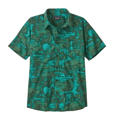 Shirt Patagonia Men's Go To Shirt Cliffs and Waves Conifer Green