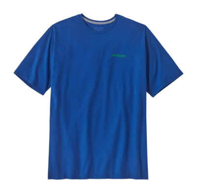 T-shirt Patagonia Homme Sunrise Rollers Responsibili Tee Endless Blue