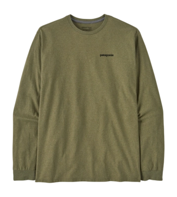 T-Shirt Manches Longues Patagonia Homme L/S P6 Logo Responsibili Tee Buckhorn Green