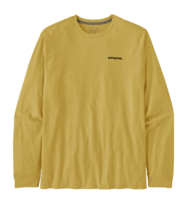 T-Shirt Manches Longues Patagonia Homme L/S P6 Logo Responsibili Tee Milled Yellow