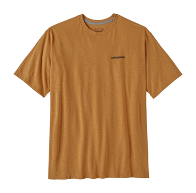 T Shirt Patagonia Homme P6 Logo Responsibili Tee P/6 Outline Golden Caramel