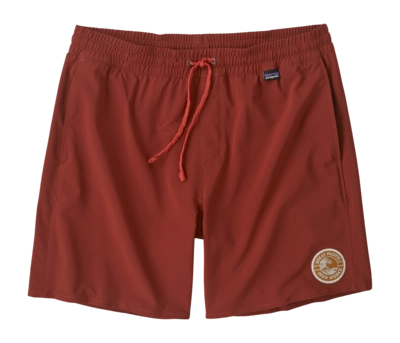 Shorts Patagonia Men Hydropeak Volley Shorts Swimming Trunks Mangrove Red