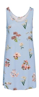 Pyjama Shirt Essenza Damen Bibi Annebella Zen Blue