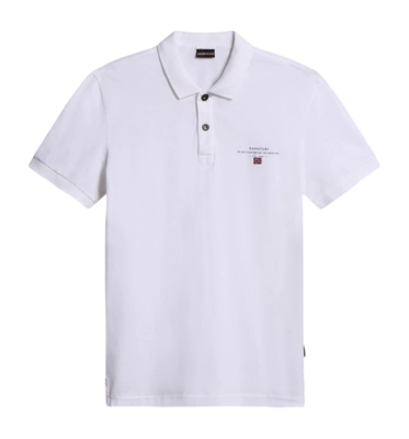 Polo Napapijri Homme Elbas Jersey Bright White