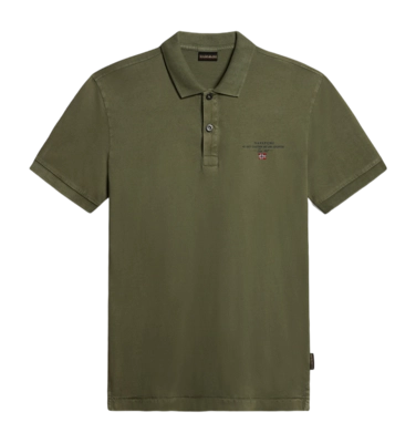 Polo Napapijri Homme Elbas Jersey Green Lichen