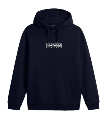 Pull Napapijri Men Box Hoodie Blu Marine