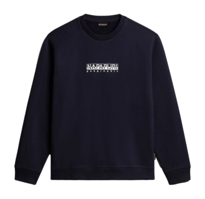 Pull Napapijri Men Box Sweatshirt Blu Marine