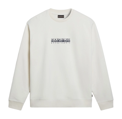 Pull Napapijri Men Box Sweatshirt White Whisper