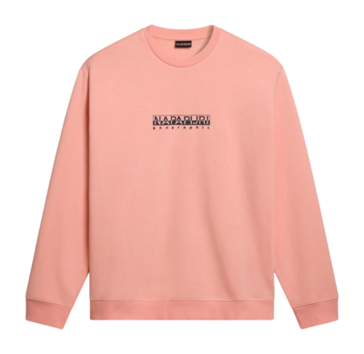 Jumper Napapijri Men Box Sweatshirt Pink Salmon 24