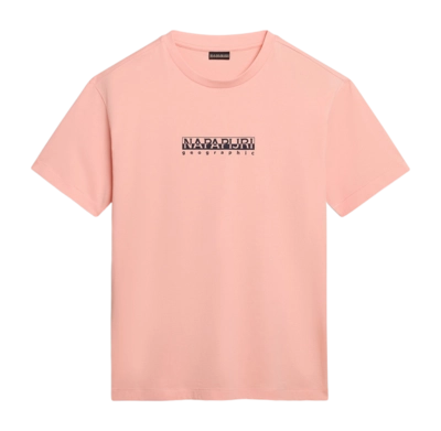 T-Shirt Napapijri Homme S-Box 4 Pink Salmon