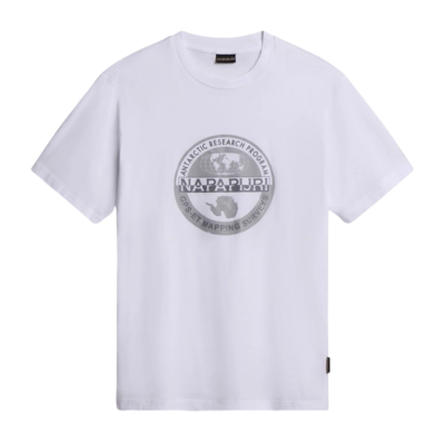 T-Shirt Napapijri Men S-Bollo 1 Bright White