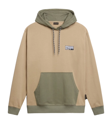 Sweat à Capuche Napapijri Men B-Faber Beige Cornstalk