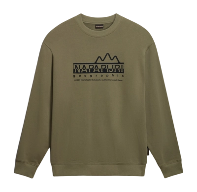 Pull Napapijri Men B-Faber Crew Green Lichen