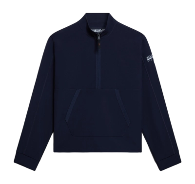 Gilet Napapijri Men B-Melville Half Zip Blu Marine