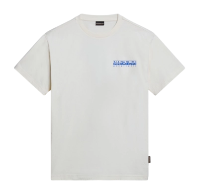 T-Shirt Napapijri S-Boyd Herren White Whisper