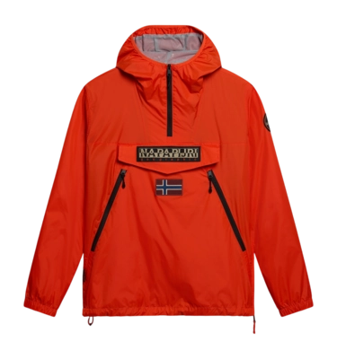 Veste Napapijri Unisexe Rainforest Ripstop Anorak V2 Orange Spicy