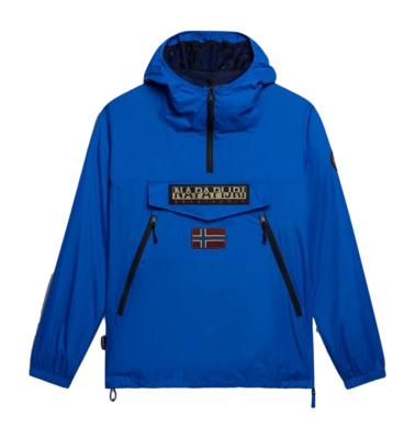Veste Napapijri Unisexe Rainforest Ripstop Anorak V2 Bleu Lapis