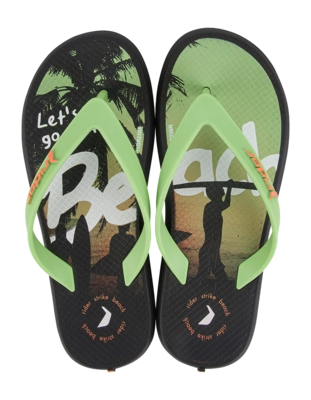 Slipper Rider Kids R1 Energy Black/Green
