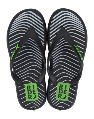 Slipper Rider Kids R1 Style Black/Green 2024