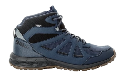 Walking Boots Jack Wolfskin Men Woodland 2 Texapore Mid Night Blue