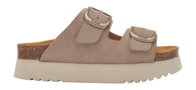 Tongs Scholl Women Lucie Dark Beige