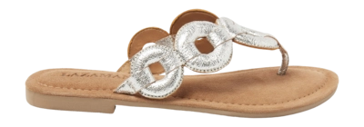 Slipper Lazamani 33.542 Damen Silver