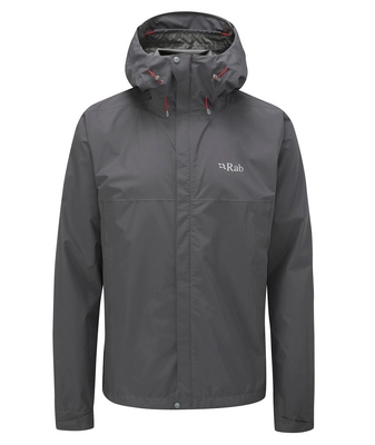 Jacke Rab Downpour Eco Herren Graphene